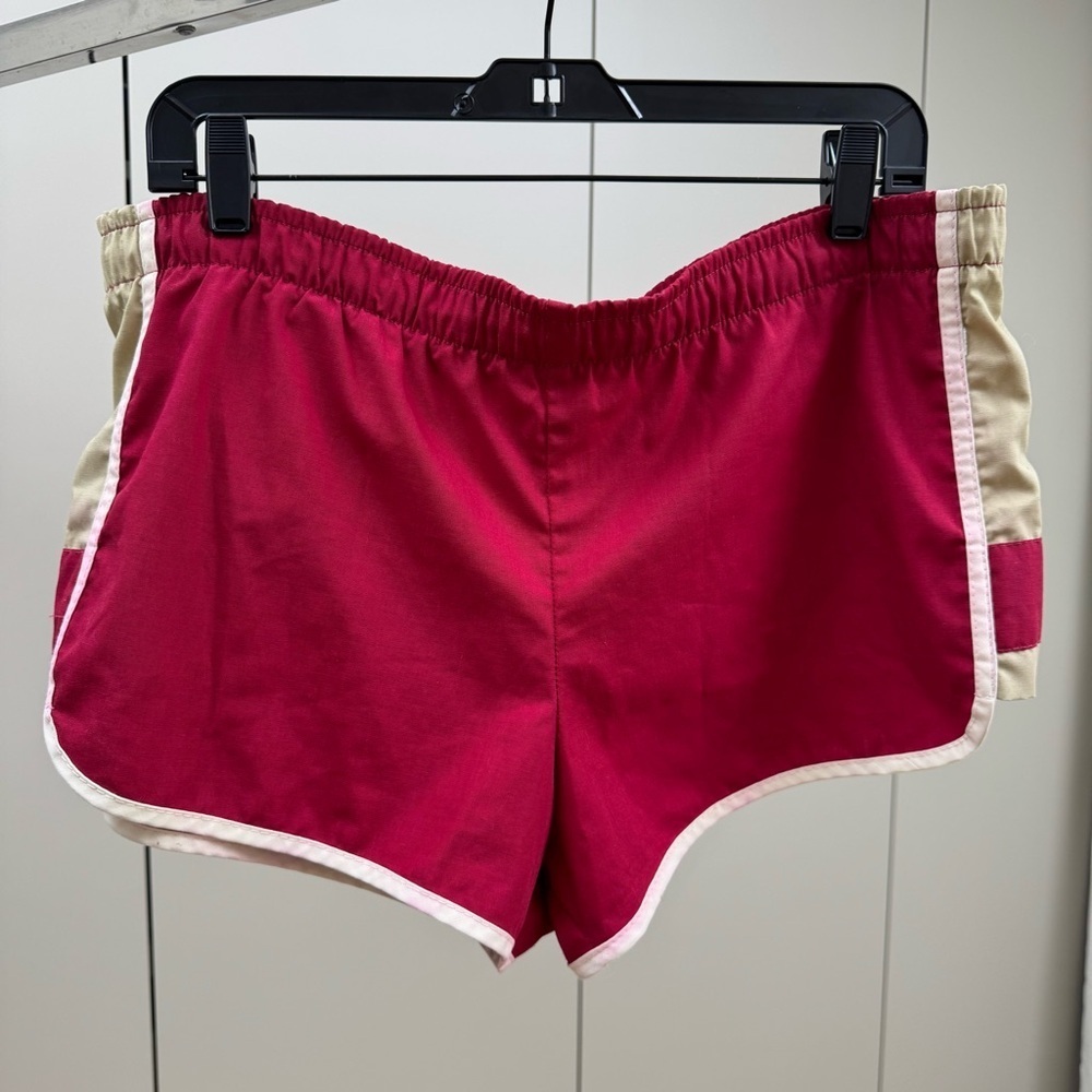 Jantzen Men’s Athletic Shorts in Red and Tan